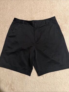Fila Sport Men's Black Flat-Front Shorts